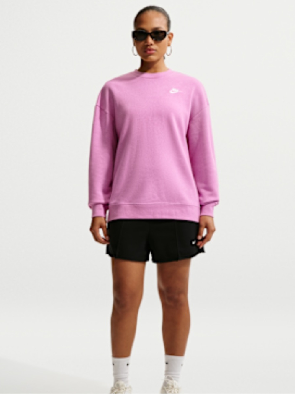 Nike pink crewneck sweater large